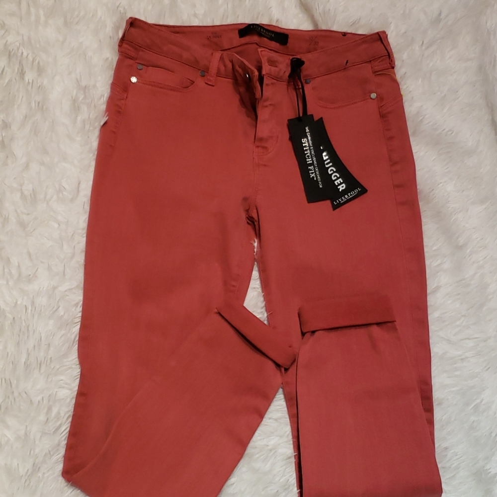 Coral jeans